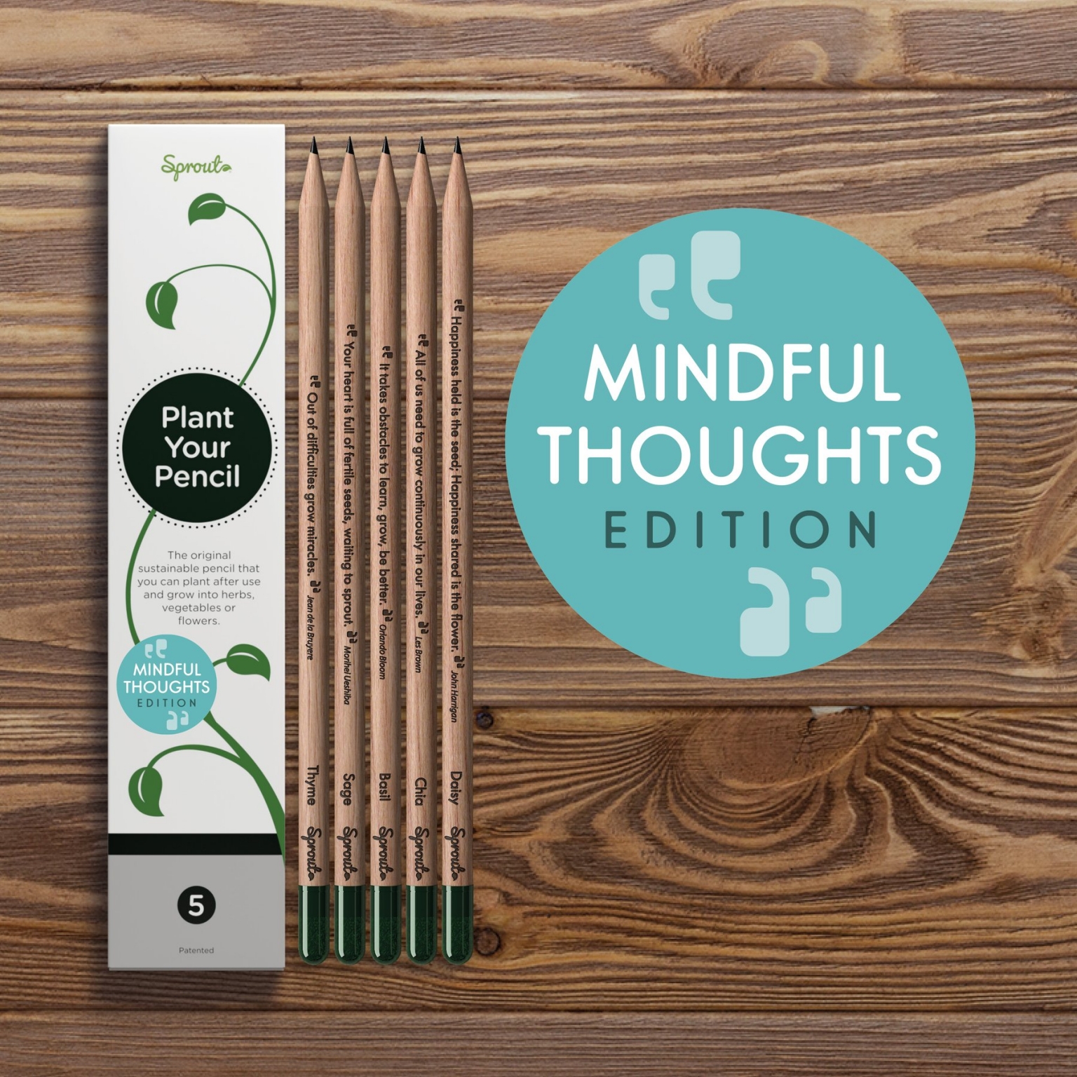 The First Green Store Sprout Pencils Herb set
